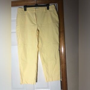 Talbots Yellow Capri